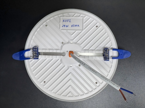 9/24/36W 凹型フレームレス DOB パネルライト、鉄 +pp